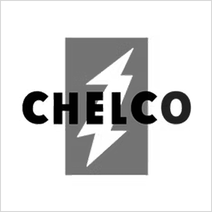 Chelco logo with a lightning bolt in the center, surrounded by text that reads "., Ltd."