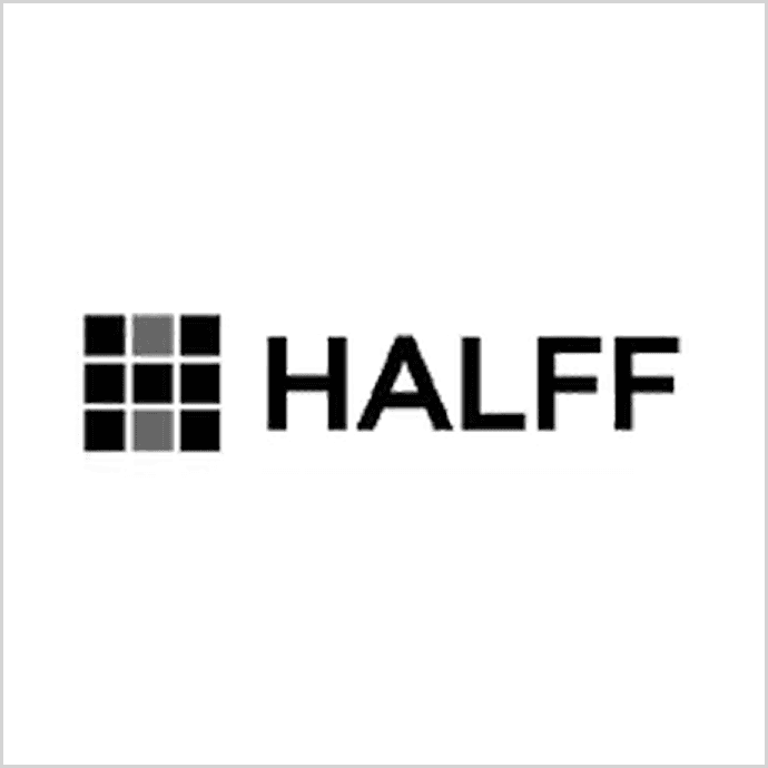 Logo for Halff, a company that specializes in the field of field studies
